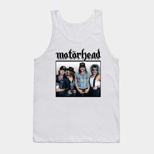 Motorhead Black White Black Tank Top